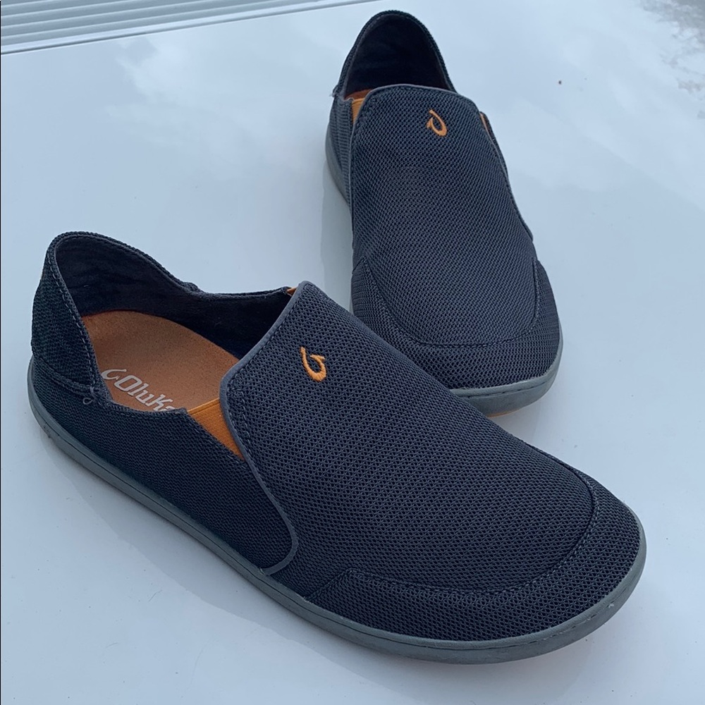 Olukai Men's Black Slip-On Shoes 1018-4242 men’s 10.5